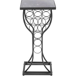 Vente en gros d'usine, porte-vin en métal et en bois, sur pied, pour salon, cuisine, garde-manger, cave à vin - Product Image 2