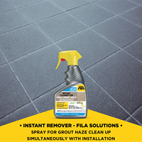 FILA Solutions d'entretien des surfaces – Nettoyant instantané acide pour ciment et coulis, spray nettoyant à séchage rapide, 24 oz, pour carrelage