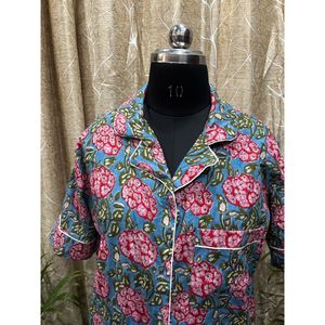 Casual <b>Summer</b> <b>Pyjamas</b> Set Soft Woven Spandex Elastic Waist Breathable Customizable Various Character Animal Cherry <b>for</b> Homewear - Product Image 2
