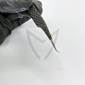 Pinzas Profesionales para Pestañas de Volumen de 90, 45 y 35 Grados, Color Blanco Dorado, Acero Inoxidable Sostenible, Punta de Precisión, Fibra de Alta Calidad - Product Image 6