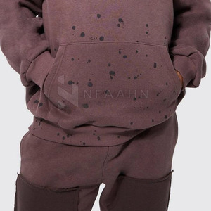 Best Selling Hooded <b>Pullover</b> <b>Men</b> Tracksuits Winter Wear Custom Solid Color Breathable Casual Lightweight - Product Image 5