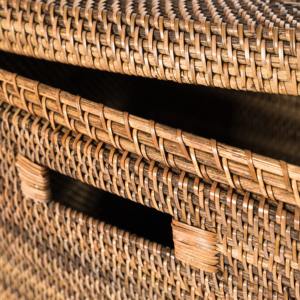 ชุดกล่องหวายสี่เหลี่ยม 2 ใบ กล่องเก็บของทำมือ เป็นมิตรกับสิ่งแวดล้อม ของตกแต่งบ้านจากธรรมชาติ ขายส่งจากเวียดนาม - Product Image 6