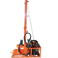 Foreuse de puits d'eau robuste à moteur diesel avec pompe et moteur pour l'exploration de forages profonds et l'irrigation, profondeur maximale 300 m
