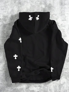 Sweat à capuche imprimé tendance pour homme, style pull/fermeture éclair, hiver, personnalisé, en tissu polaire respirant et confortable en coton/polyester - Product Image 2