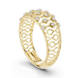 Anillo de Diamante de Laboratorio de 0.138 CT para Mujer, Claridad VVS-VS EF, Oro de 18KT, 14KT, 10KT y Plata 925, Oro Rosa, Amarillo y Blanco - Product Image 5