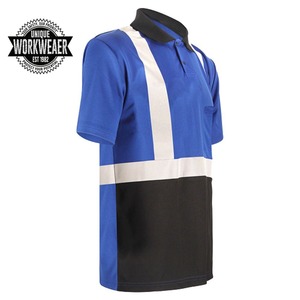 Camiseta Polo de Seguridad de Algodón con Logotipo Personalizado, Ropa de Trabajo al por Mayor, Alta Visibilidad, Secado Rápido, Transpirable, con Cinta Reflectante, Unisex - Product Image 2