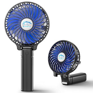 Ventilateur portable rechargeable en plastique, pliable, mini, avec affichage LED, clip pour téléphone, multi-vitesses, pour événements en extérieur - Product Image 4