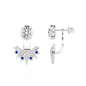 Pendientes de Moda Jeulia Luna Astra Sunburst - Product Image 2