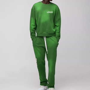 Survêtement pour homme surdimensionné en or personnalisé à manches longues pour l'automne, style streetwear hip hop avec motif 3D et logo imprimé à l'écran - Product Image 6