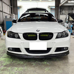 Nouveau pare-chocs avant en fibre de carbone de style Arkym, lèvre supplémentaire à visser pour 2009-2011 pour E90 LCI Série 3 berline/monospace, pack M-Sport - Product Image 4