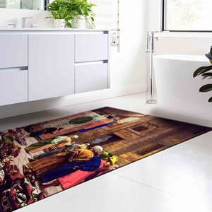 Tapis imprimé - Design moderne pour la maison, le bureau et les cadeaux, tapis fin non tissé - Product Image 3