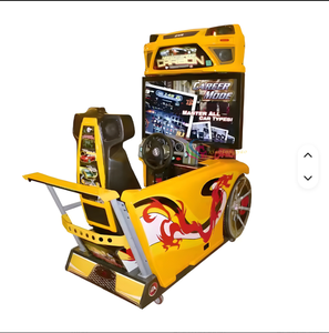 เครื่องเล่นรถแข่งสำหรับเด็กยอดนิยม เกมขับรถเคลื่อนไหวได้ สำหรับเด็กเล็ก ใช้ไฟ 220V ผลิตจากพลาสติก ทนทานต่อสภาพอากาศ - Product Image 1