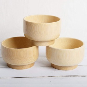 Bol en bambou naturel écologique de luxe, poli, non enduit, pour bébé, soupe, salade, ramen, logo personnalisé, cadeaux d'entreprise - Product Image 3