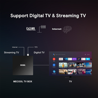 Décodeur de récepteur TV numérique Mecool KT1 S2 S905X4 Android 10 DVB T2 PVR TV Box 4K, 2021
