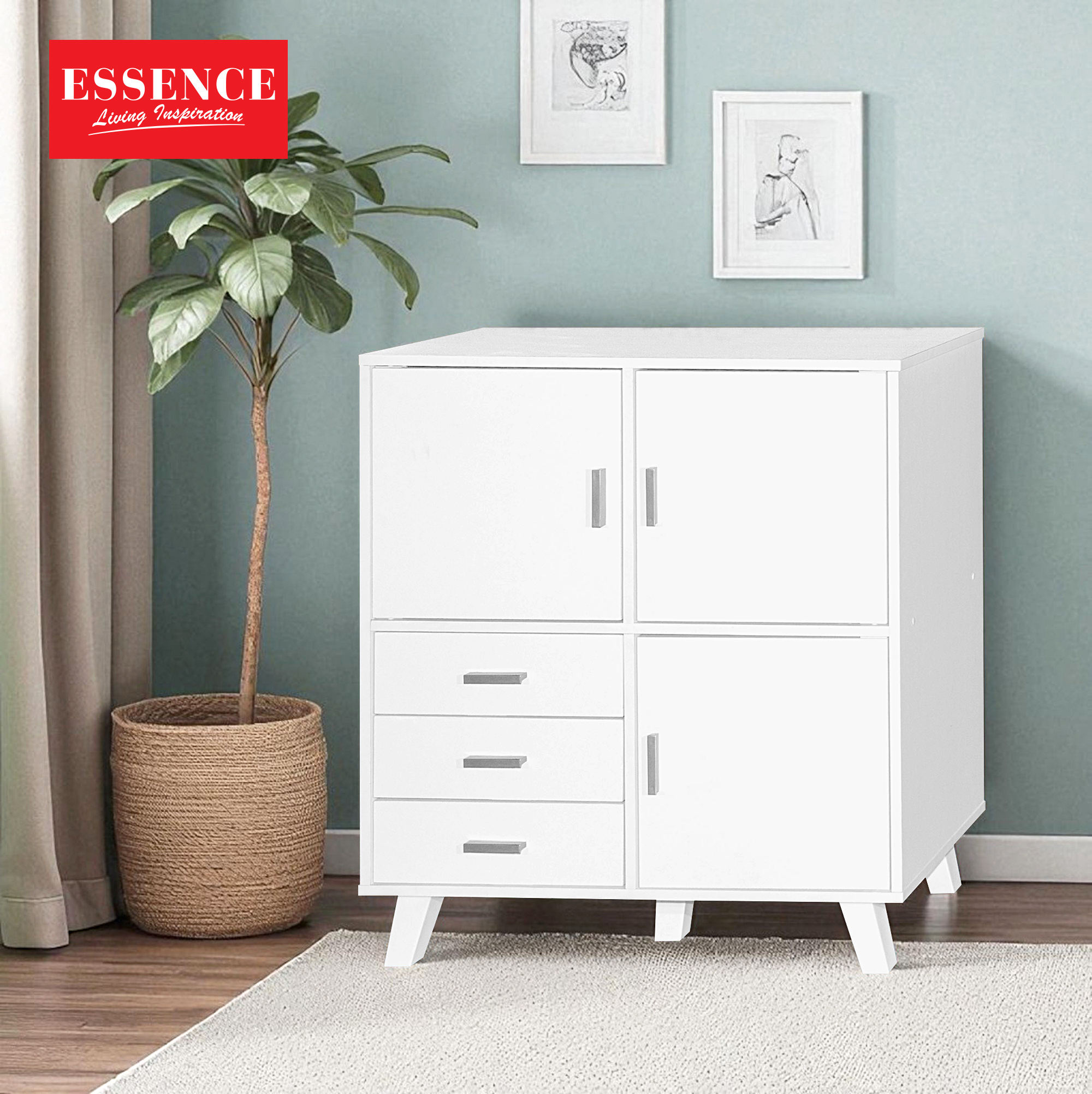 หินอ่อนสีขาว + แสง