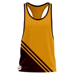 2023 Custom Summer Gym Workout <b>Tank</b> <b>Tops</b> for <b>Men</b> Casual Muscle Style Cotton Stringer Undershirt in Black Gold <b>White</b> - Product Image 3