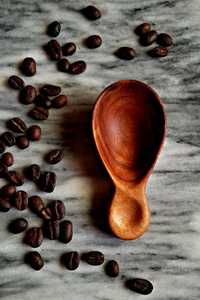 Cuchara de sopa de madera natural, mango corto duradero, juego de cubiertos multiusos para mezclar madera para acampar, uso en la oficina - Product Image 4