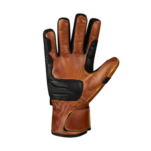 Gants de moto en cuir marron pour hommes imperméables thermiques coupe-vent pour l'hiver personnalisable nom de l'équipe - Product Image 6