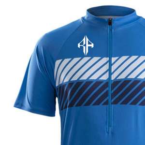 Venta al por mayor de camisetas de ciclismo sublimación para hombre con media cremallera 100% material de poliéster logotipo personalizado de alta calidad premium para hombre - Product Image 4