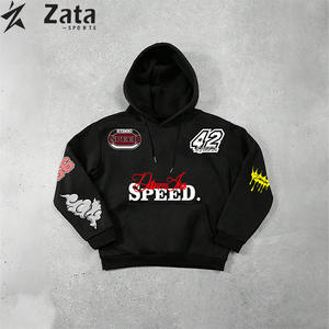 Fabricant de vêtements de streetwear décontractés pour hommes, personnalisés, d'hiver, à capuche, vintage, délavés à l'acide, écologiques, respirants - Product Image 4