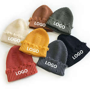 Gorro de Punto Cálido y Suave Unisex con Diseño de Personajes de Dibujos Animados, Camuflaje de Frutas, Técnica de Bordado 3D, Popular - Product Image 1