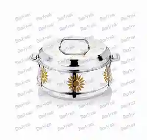 MAXFRESH CLASSIC BELLY GOLD HOTPOT IN 1500 ML FOR KEEP FOOD WARM INSULATED HOTPOT BEST QUALITY CASSEROLE