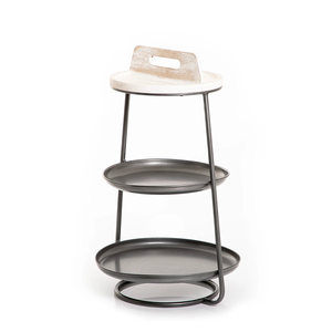 Vente chaude Anniversaire Gâteau Serveur Stand Table Top Décoration Luxueux Noir Antique Finition Gâteau Stand Gâteau Titulaire Stand - Product Image 2