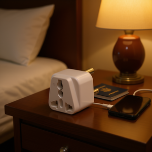 Small White <b>Universal</b> Portable Travel Charger Socket for South Africa Portable Travel <b>Adapters</b> - Product Image 3
