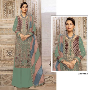 Vêtements pakistanais les plus vendus Salwar Kameez Party Wear Salwar Costumes pour les vêtements indiens pakistanais dans le monde entier Fournisseur de confiance - Product Image 4