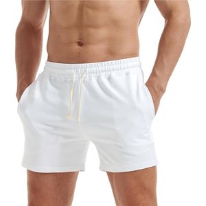 Customized 100% Cotton Casual Sweat Sports <b>Shorts</b> Half Pant <b>Bermuda</b> Style Solid Pattern Mid Hip Hop Streetwear Athletic Joggers - Product Image 1