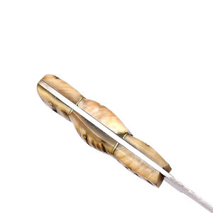 Couteau à désosser Burraq en acier Damas fait main, 9 pouces, manche en résine, étui en cuir, OEM/ODM, cadeau idéal pour le camping et la chasse - Product Image 4