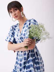 Nouvelle Collection 2026 – Robe Longue Tie-Dye Femme à Manches Courtes en Rayonne Tissée 100% Lavable avec Taille Naturelle - Product Image 5