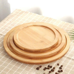 Plateau de service élégant en bambou Huhipro, design circulaire, finition peinte, multifonction, facile à nettoyer, antidérapant, qualité supérieure, fabriqué au Vietnam - Product Image 5