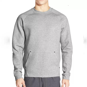 Sudaderas personalizadas de tela de rizo francés de alta calidad de algodón cuello redondo cómodo transpirable diseño Unisex sudadera con bolsillo - Product Image 1