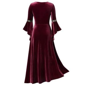 Disfraz de Halloween para Mujer, Vestido Medieval de Manga Larga, Cosplay Vintage de Vampiresa, Bruja Victoriana, Vestido con Vendaje - Product Image 5