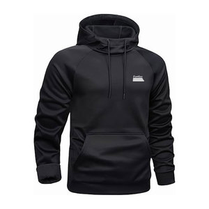 Performance Men's Winter Gym Fitness Hoodies Regular Fit Solid Pattern Fleece Stretchable Design for Training Sessions - Product Image 2