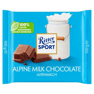 Rittersport Rittersport นมสตรอเบอร์รี่เยอรมันนำเข้าช็อกโกแลต3ชิ้นแถวสำหรับของว่างในสำนักงาน - Product Image 6