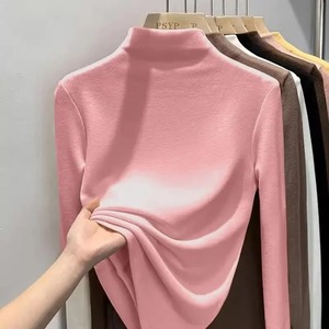 T-shirt thermique à manches longues pour homme, 100 % coton, couleur unie, col rond, respirant, écologique, base en polaire, coupe régulière, intérieur - Product Image 5