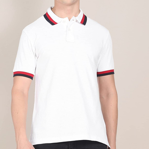 Vente en gros de chemises pour hommes de haute qualité 100% coton impression numérique col haut séchage rapide chemises de sport personnalisées - Product Image 2