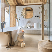 Grote Minimalistische Rotan Wasmand Met Handwerk Deksel Organizer Voor Thuis Ruimte Hot Product Voor Kleding Opslag