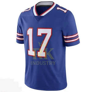 Maillot de football américain Nouveau design Personnalisé 100% Polyester Respirant Séchage rapide Antibactérien Protection UV Grande taille Court - Product Image 1