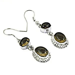 Pendientes Colgantes de Plata 925 con Piedras Preciosas para Mujer, Pendientes de Moda - Product Image 3
