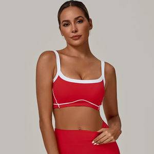 Soutien-gorge de sport pour femmes haute élasticité sans couture soutien texture douce confortable pour l'entraînement de yoga - Product Image 6