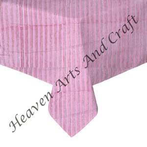 100% pur coton nappe fleur main bloc imprimé carré Floral mariage décor Table à manger couverture 60 "décor à la maison - Product Image 2