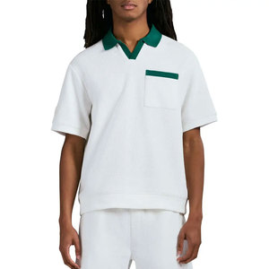 Nuevos polos Avirex de Color sólido transpirables personalizados para hombre, polos Avirex de Color sólido de alta calidad para hombre con bordado - Product Image 3