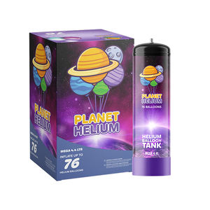 European-made High Pressure Disposable 4.4L Steel Helium Gas Cylinder for Balloons with 120 BAR Pressure - Product Image 1