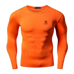 Wholesale Customized Logo Men <b>Compression</b> <b>Shirt</b> Short Sleeves <b>Gym</b> Wear <b>Compression</b> <b>Shirts</b> For Men - Product Image 1