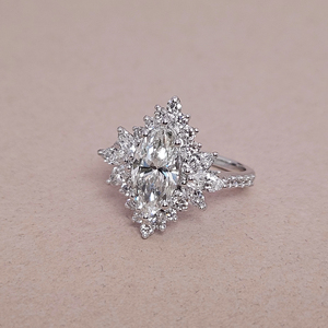 IGI Certified VVS Moissanite Solitaire Wedding <b>Ring</b> Stylish 925 <b>Silver</b> Engagement Band VVS Moissanite <b>Ring</b> For Women <b>Men</b> - Product Image 1