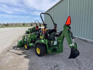 John Deeres 260B <b>Lawn</b> <b>Mower</b> Tractor With Front Loader and Backhoe Implement for Sale with Fast Shipment to John John Deeres - Product Image 1