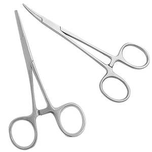 คีมจับเลือดสแตนเลสคุณภาพพรีเมียม แบบโค้ง ใช้แรงมือ เครื่องมือผ่าตัด ได้รับการรับรองมาตรฐาน CE - Product Image 1